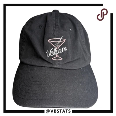 Volcom Men's Cotton Adjustable Snapback Baseball Hat Black One Size - Image 1 of 4