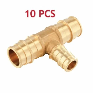 EFIELD 10 PCS Expansion Fitting 3/4" x3/4"x1/2" Reducing TEE -F1960 LEAD FREE - Picture 1 of 2