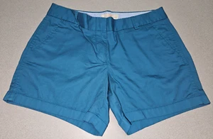 J. Crew Chino Womens Size 10 Chino Shorts Blue Summer Shorts - Picture 1 of 5