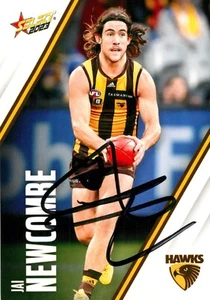 Signed 2023 Hawthorn Hawks AFL Select Footy Stars Card - Jai Newcombe - Picture 1 of 3