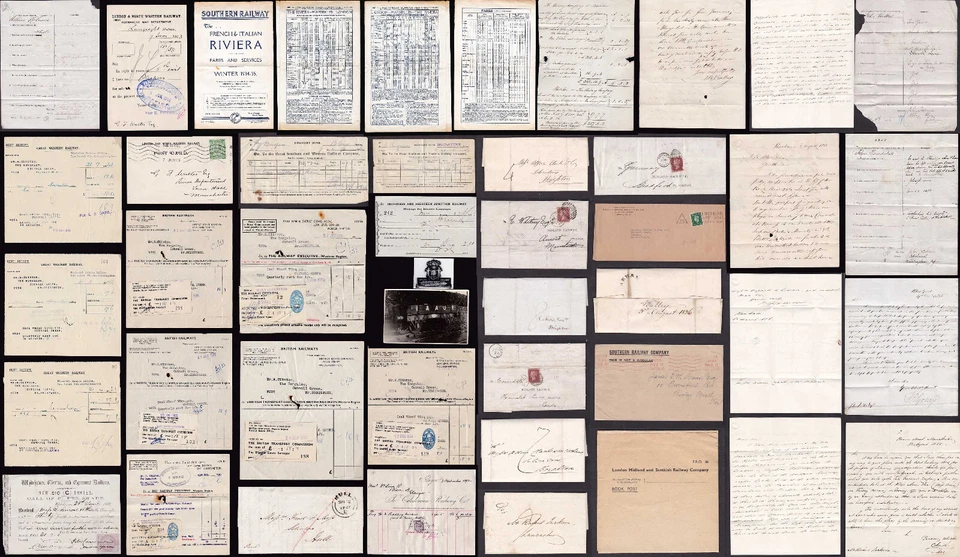 GB QV RAILWAY Related Letters Covers and Documents ..PRICED as SINGLES or GROUPS - Image 1 of 1