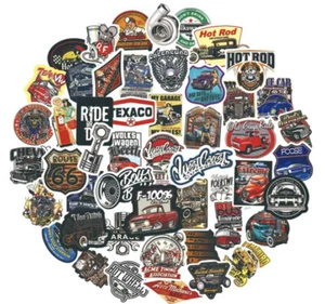 10 Stck. Vintage Auto/Garage Thema Aufkleber Sammelalbum, Journal, Zum Selbermachen Handwerk & Karten - Bild 1 von 4