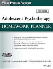 Adolescent Psychotherapy Homework Planner Buch