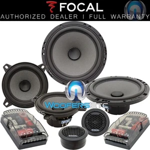 FOCAL 165-ISN3 6.5" 4" 1" POLYGLASS 3-WAY SHALLOW COMPONENT SPEAKERS CROSSOVERS - Picture 1 of 8
