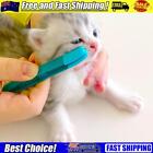 Plastic Cat Comb Wipe Rub Handheld Kitten Eyes Poo Brush Pet Products (Blue)