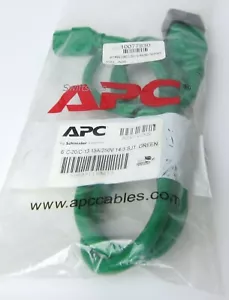 APC AC6-6GRN Green Server PDU Power Cord IEC C20 To C13 6' 14 AWG 15A/250V SJT - Picture 1 of 4