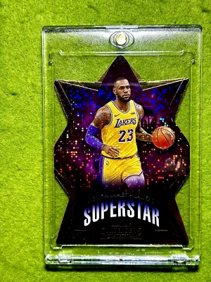 LeBron James SPARKLE PRIZM DIE CUTS SSP CARD 2019 Contenders SUPERSTAR Lakers sp - Image 1 of 4