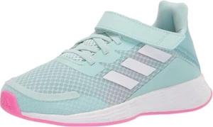 New in Box adidas girl Duramo Sl Running Shoe pink green B1060 kids 10.5 - Picture 1 of 5