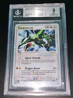 2003 Pokemon Ex Rayquaza Ex-Holo Dragon #97 BGS 9 Mint - Image 1 of 2