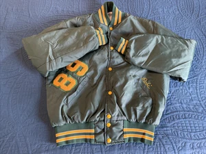 1980er Holloway Bomberjacke Stevenson Illinois High School grün gelb Medium - Bild 1 von 23