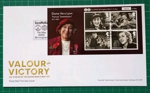 Europhilex 2025 Valour & Victory Dame Vera Lynn 1917-2020 FDC Birmingham - Picture 1 of 2
