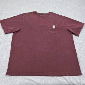 Carhartt K87 PRT Pocket Tee Herren 3XL Hemd Loose Fit Rot Kurzarm Crewneck - Bild 1 von 10