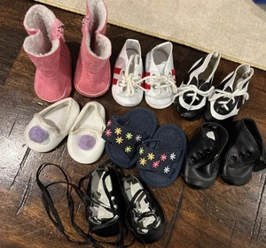 "Lote de 7 pares de zapatos para muñecas de 18"" Our Generation American Girl... - Imagen 1 de 6