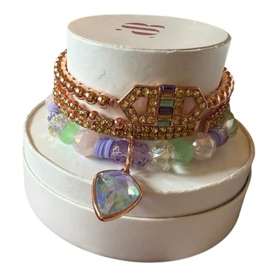 Juego Bomb Party Jasmine's Chapado en Oro Rosa RBP6931 Pila Nuevo en Caja Foto 1 de 3