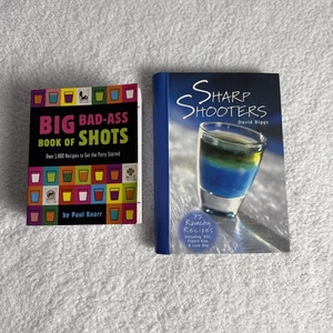 2 Bartender Shots Books - “Big Bad-Ass Book Of Shots” & “Sharp Shooters” - Imagen 1 de 24