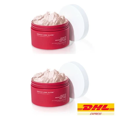 2X Grace and Glow Rouge 540 Brightening Clay Body Scrub 220g DHL Express - Image 1 of 4