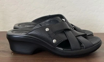 Ariat Black Sandals, Size 8.  Leather Upper. - Image 1 of 4
