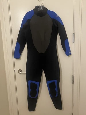 Traje de neopreno deportivo Aqua Lung para hombre grande negro/azul 3 mm Quantum Stretch Foto 1 de 4