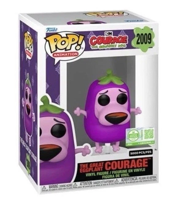 Funko Pop! Courage the Cowardly Dog: The Great Eggplant Courage #2009 [LE 5000]