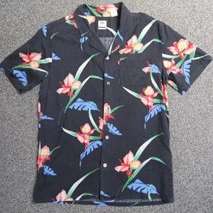 LEVI'S Cubano Shirt Mens S Colorful AOP Floral Hawaiian Resort Tropical Vacation - Picture 1 of 10