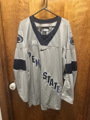 NWOT Nike Gray Penn State Nittany Lions Replica 3rd Hockey Jersey Adult Xl! - Image 1 of 3