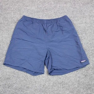 Patagonia Baggies Shorts Men's Large Blue Canvas Hiking Outdoor Lined 7" Inseam - Picture 1 of 16