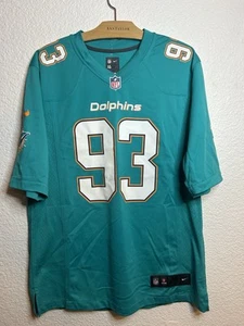 Ndamukong Suh #93 Miami Dolphins Nike On Field NFL Teal Jersey Mens Medium - Picture 1 of 6
