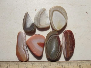 772 LAKE SUPERIOR AGATE FREE FORM CABS. GREAT FOR WIRE WRAP OR PENDANTS. - Picture 1 of 2