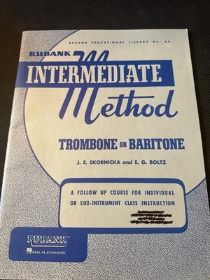 Rubank No. 65 Intermediate Method for Trombone by Skornicka & Boltz Music Book - Image 1 of 3