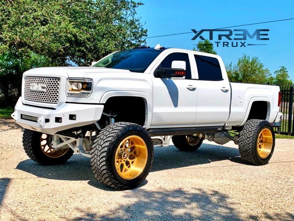 Juego de llamaradas de guardabarros pintables estilo OE para GMC Sierra 2500 3500 15-19 Foto 1 de 4