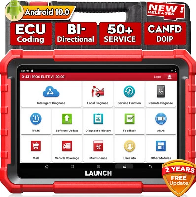 2025 LAUNCH X431 PRO ELITE PRO3S+ PRO 5 Strumento Diagnostica Auto Codifica ECU - Image 1 of 4
