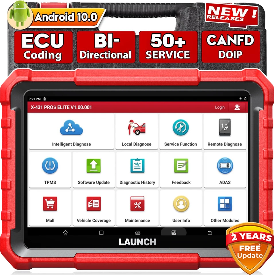 2025 LAUNCH X431 PRO ELITE PRO3S+ PRO 5 Strumento Diagnostica Auto Codifica ECU - Immagine 1 di 4
