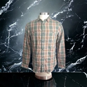 Prana Dolberg Para Hombres Verde Naranja Cuadros Manga Larga Talla Pequeña Alta SmT Nuevo con Etiquetas - Imagen 1 de 18