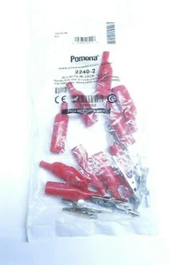 NUEVO 10 piezas POMONA 2240-2 paquete de clips de cocodrilo con bota flexible - Imagen 1 de 3