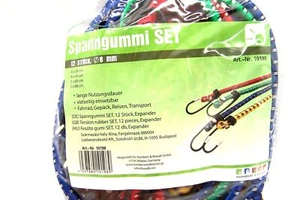 Spanngummi Gepäckgummi Expandergummi mit Haken 12 Stück verschiedene längen - Bild 1 von 4