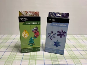 NEU 2er-Pack Brea Reese Acrylfarbe Gießen Kit - Passen Sie 3 Ornamente jedes Set an - Bild 1 von 9