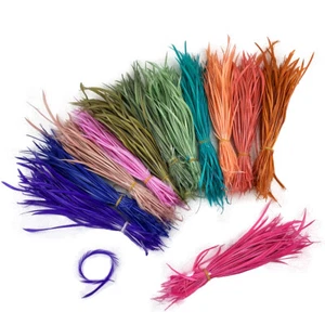 12Colour Goose Feathers 20-25cm8-10 Inch Flaking Crafted Smooth Dyed Diy Costume - Picture 1 of 24