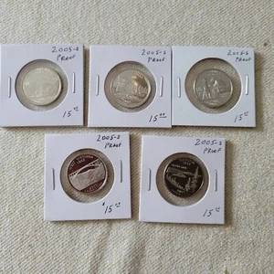 2005~S~ Proof State Quarters 5 Clad Proof Coins - Picture 1 of 7