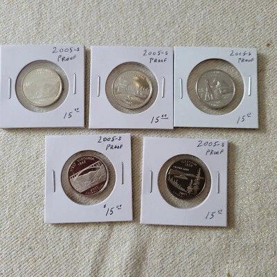 2005~S~ Proof State Quarters 5 Clad Proof Coins  - Image 1 of 4