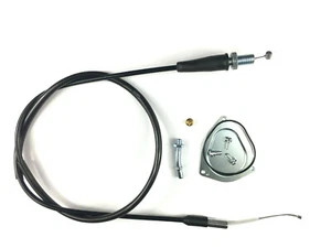 Carburetor Throttle Cable & Throttle End Joint Nut Yamaha Big Bear 350 400 - Bild 1 von 4
