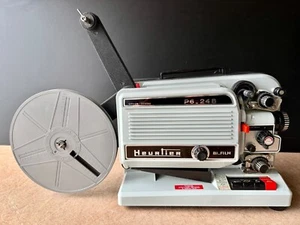 Heurtier Film Projector Vintage 8mm Super 8 P6-24B BiFilm 1970 France - Picture 1 of 20