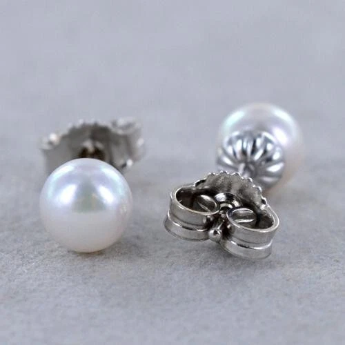 Orecchini perle 6mm in argento925 - Immagine 1 di 1