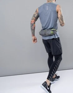 Nike Double Flask Pocket Running Sport Belt W/20oz Marathon Workout Water Bottle - Picture 1 of 6