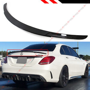 FOR 15-2021 MERCEDES BENZ W205 C63 AMG S B STYLE CARBON FIBER TRUNK SPOILER WING