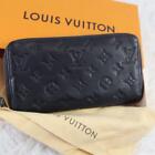 Louis Vuitton   Long Wallet Zippy Wallet Anplant Black Leather