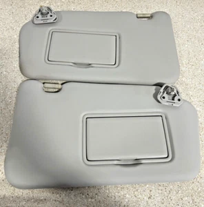 2014 2017 NISSAN JUKE DRIVER AND PASSENGER SUN VISOR SET PAIR GRAY OEM - Picture 1 of 4