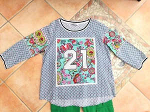 Grace Bluse Shirt Tunika L XL 38 40 42 Hemdbluse T-Shirt Top 100 % Seide bunt - Bild 1 von 24