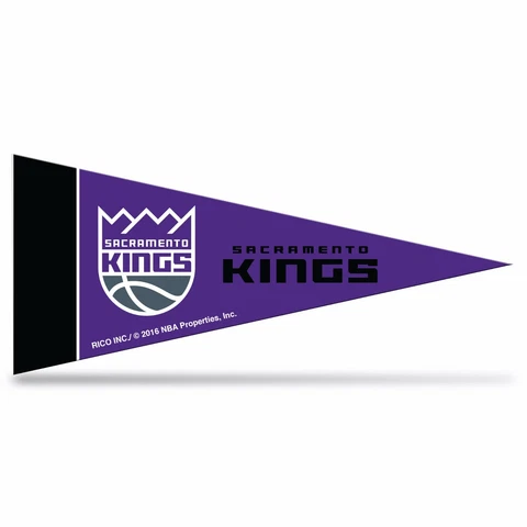 6 Sacramento Kings Mini Pennants. . Felt. 4" x 9"   #225/802 Cover