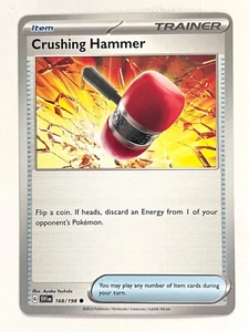 Crushing Hammer 168/198 Common - Pokemon Scarlet & Violet Base - Near Mint NM - Picture 1 of 4