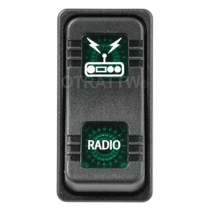 OTRATTW Carling Tech Contura X Rocker Switch, Polaris, RADIO, GREEN LENS - Picture 1 of 4
